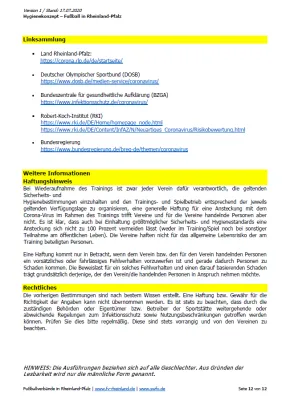 Hygienekonzept 2020 des SV Gommersheim